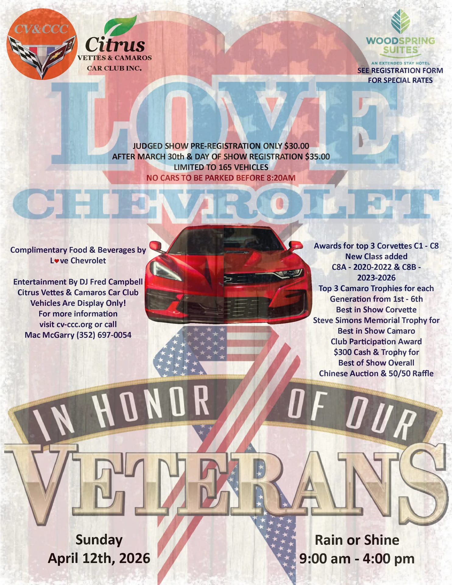 2026 CV&CCC All Corvette & Camaro Car Show Flyer with QR Code - Rev(A)